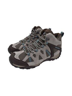 Merrell Womens Size 8.5 Deverta 2 Falcon Suede Waterproof Hiking Boots Shoes